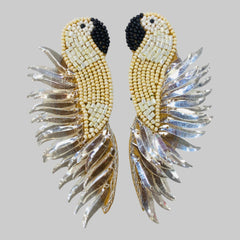 Bird Beaded Earrings