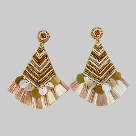 Tribal Beaded Earrings