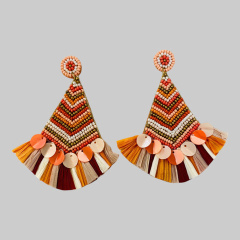 Tribal Beaded Earrings