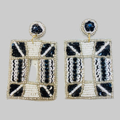 Square Beaded Earrings