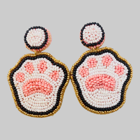 Paws Beaded Earrings