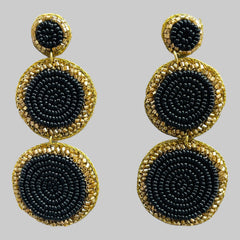 Round Beaded Earrings