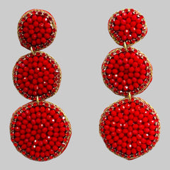 Round Beaded Earrings