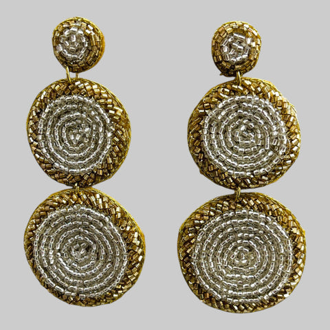 Round Beaded Earrings