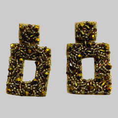 Square Beaded Earrings