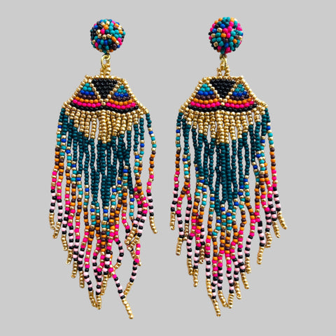 Tassel Beaded Earrings