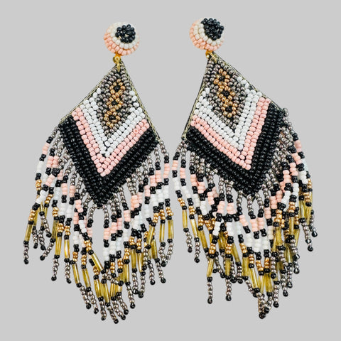 Tassel Beaded Earrings
