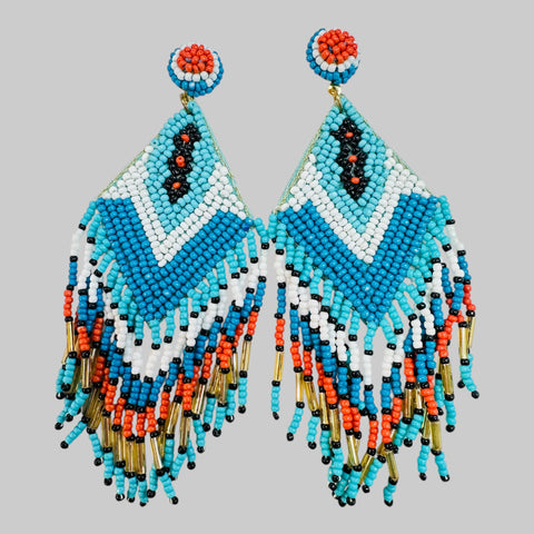 Tassel Beaded Earrings