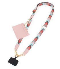 Chevron Style Clip & Carry Phone Crossbody Strap