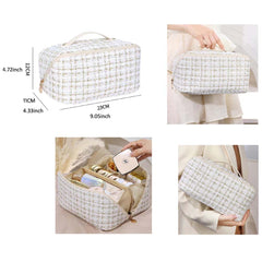 Plaid Pattern Makeup Bag