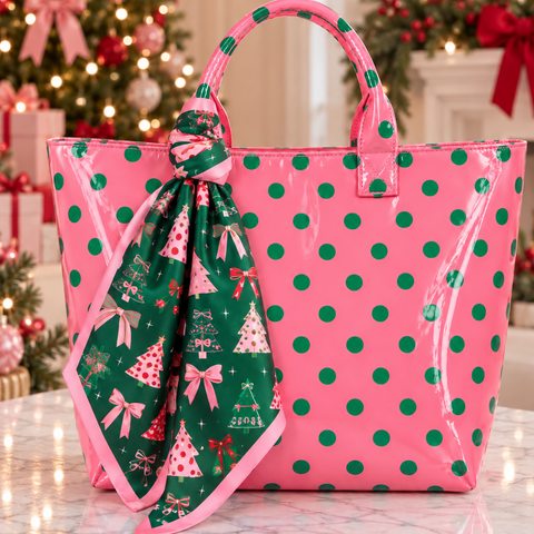 Printed Holiday Silky Scarfs