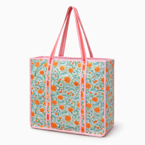Floral Pattern Quilted Bags