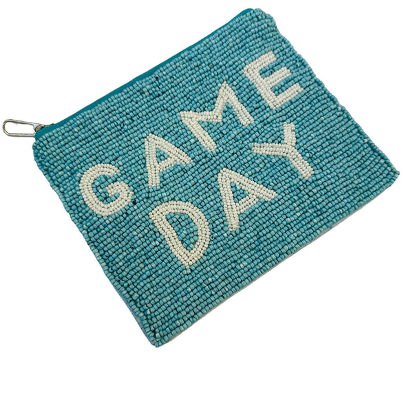 Game Day Beaded Coin Pouches