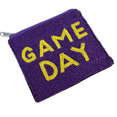 Game Day Beaded Coin Pouches