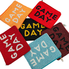 Game Day Beaded Coin Pouches