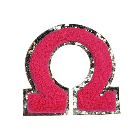 Hot Pink Greek Letters - Omega