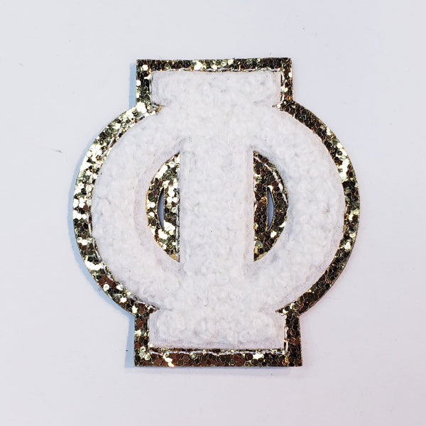 White Greek Letters - Phi