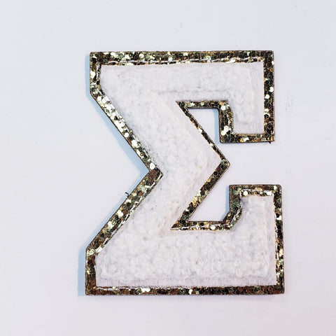 White Greek Letters - Sigma