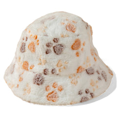 Paw Print Fuzzy Hats