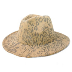 Animal Print Fedora Hat