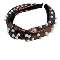 Metallic Pearl Headbands