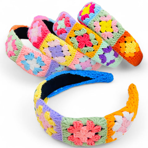 Multi Color Crochet Headband