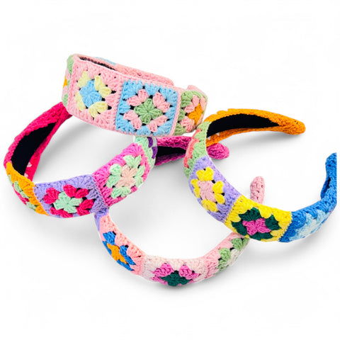 Multi Color Crochet Headband
