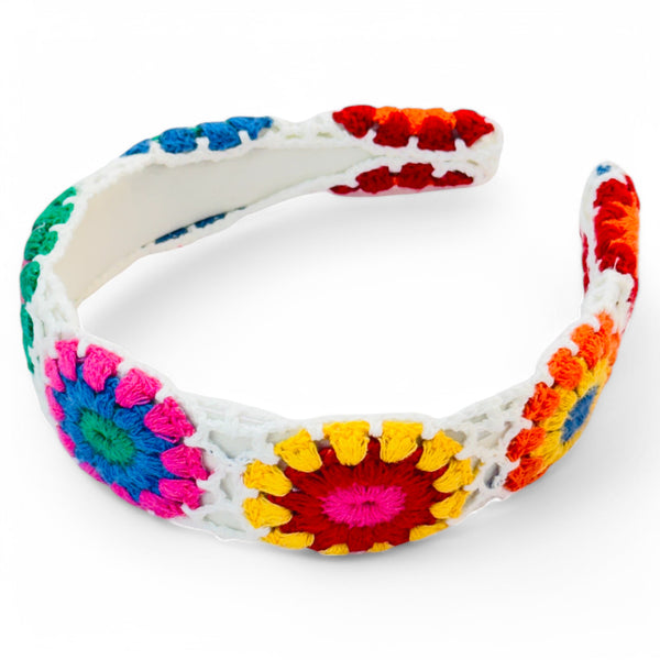 Multi Color Crochet Hradband