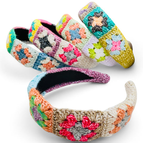 Multi Color Crochet Headband