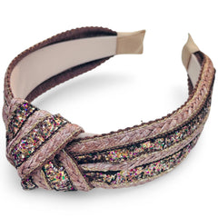 Knotted Glitter Headband