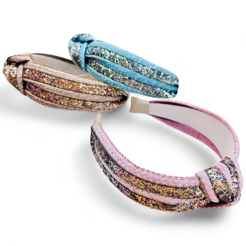 Knotted Glitter Headband