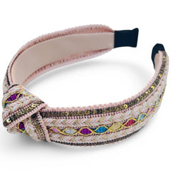 Ethnic Weave Knot Headbands Center Knotted Headband