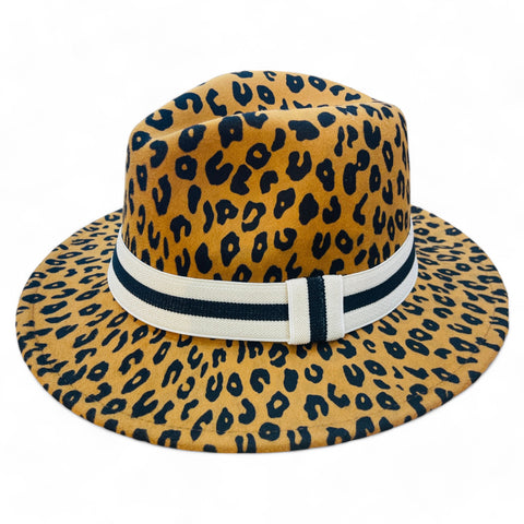 Animal Print Fedora Hats