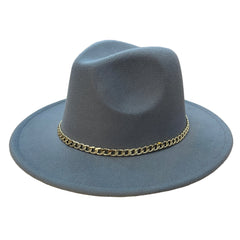 Gold Chain Fedora Hats