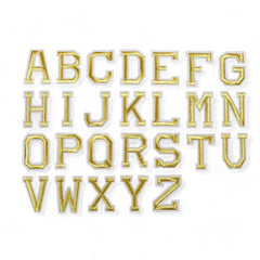 Gold Iron on Letters