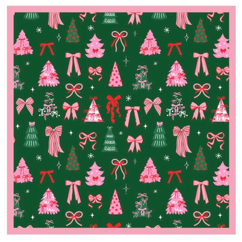 Printed Holiday Silky Scarfs