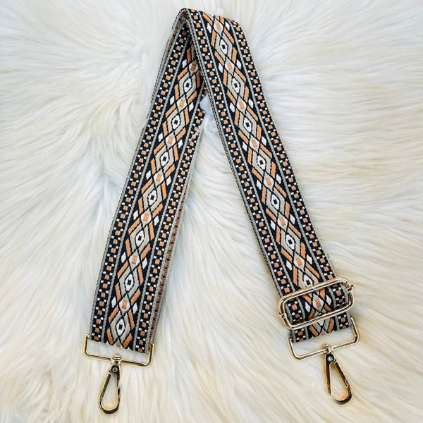 Tribal Style straps - Orange / Black