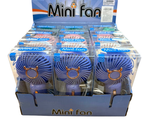 USB Portable Fans Asst. 12 pcs