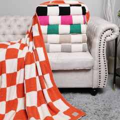 Checkered Print Blankets