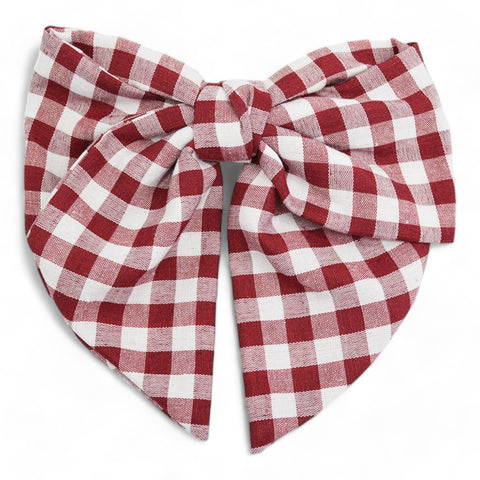 Game Day Checkered Hair Bows