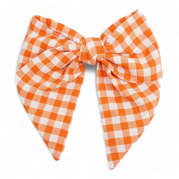 Game Day Checkered Hair Bows