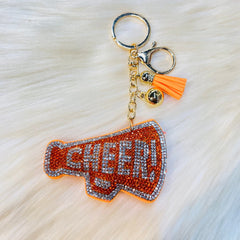 Gameday Crystal Cheer Keychains