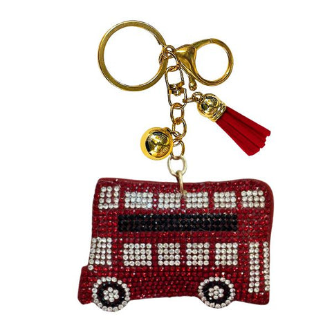 Transportation Crystal Bling Keychains