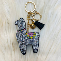 Llama Keychains - Black