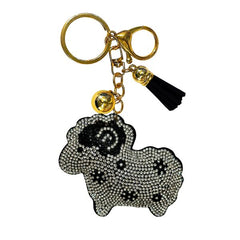 Farm Animals Crystal Keychain