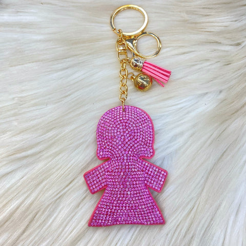 Silhouette Keychains - Pink