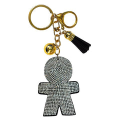 Silhouette Crystal Bling Keychain