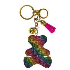 Bear Crystal Bling Keychains