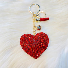 Crystal Heart Keychains