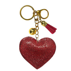 Heart Crystal Bling Keychains